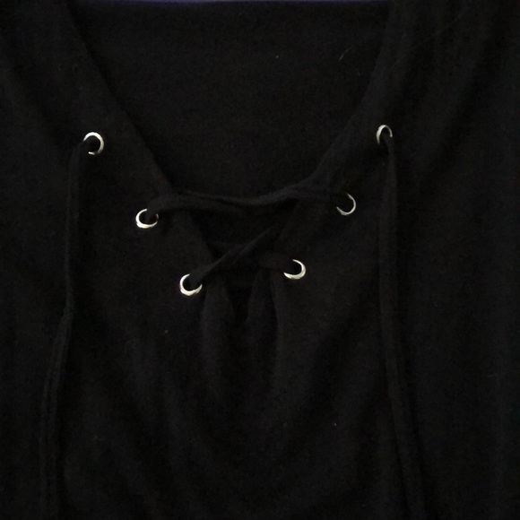Lace Up Blouse - Picture 3 of 3